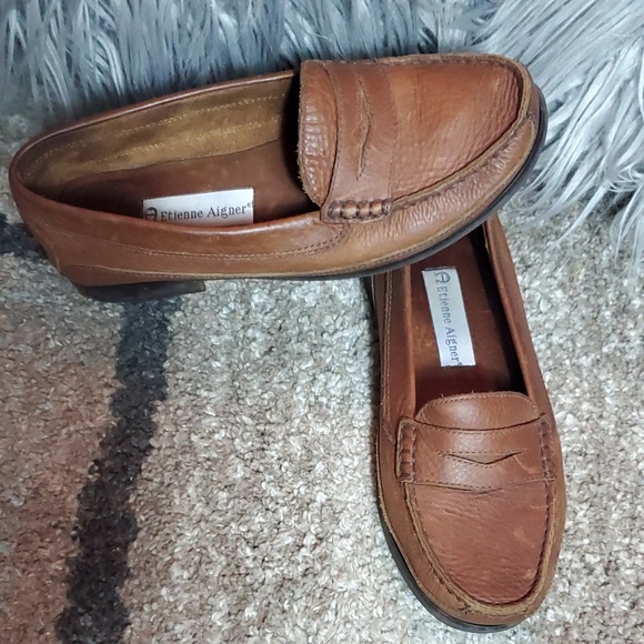 etienne aigner penny loafers